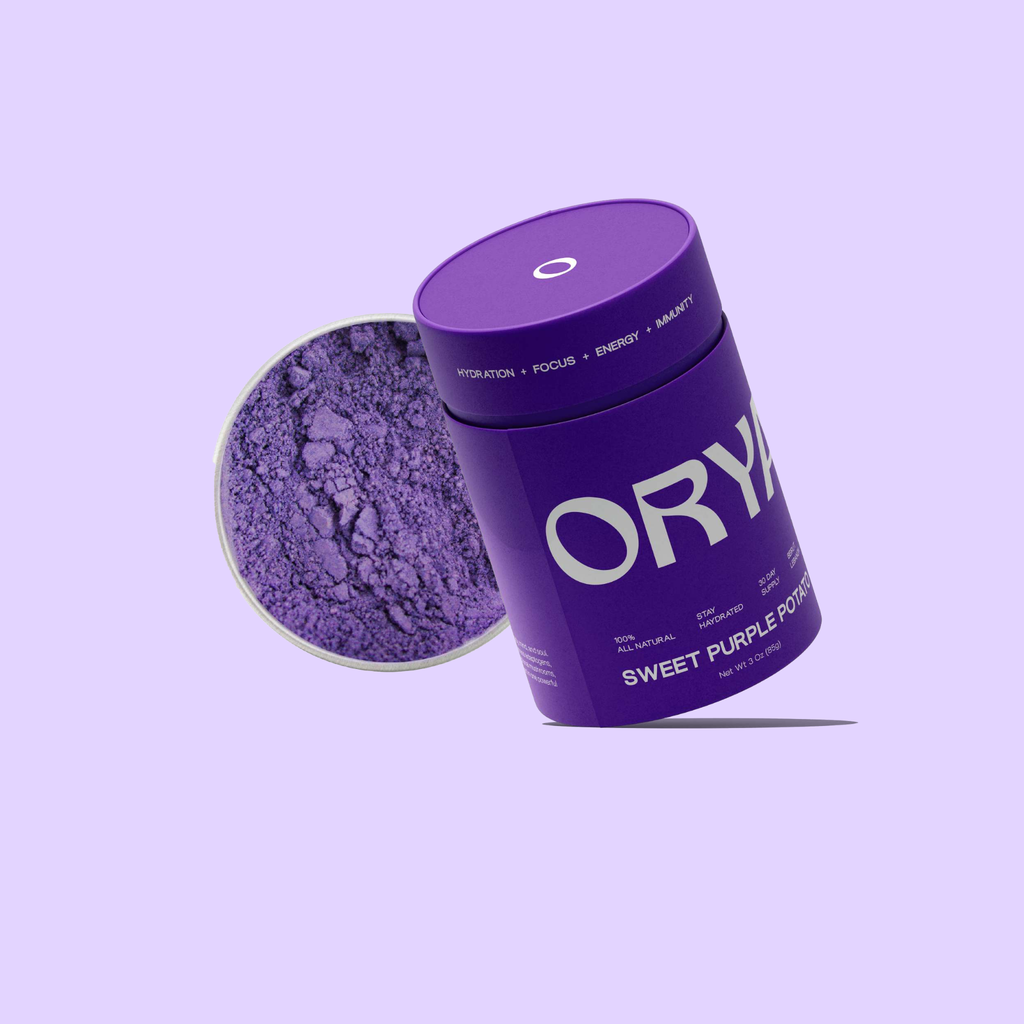 ORYA™ Mini Purple Sweet Potato Tin – Clean Energy. Pure Nutrition. Anywhere.