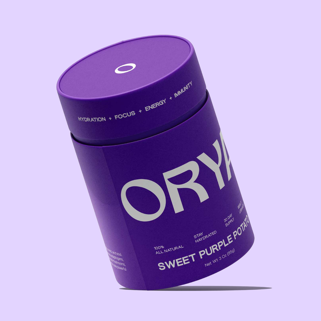 ORYA™ Mini Purple Sweet Potato Tin – Clean Energy. Pure Nutrition. Anywhere.